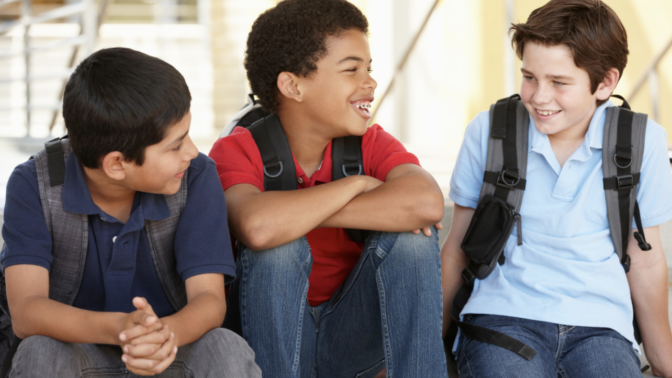pre teen boys chatting