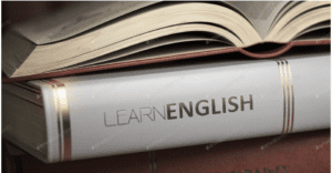 learn english book stack